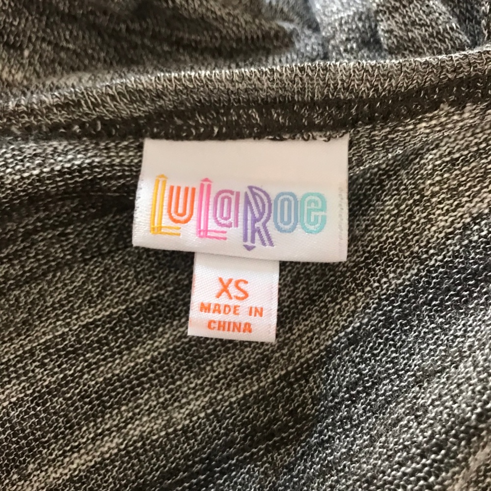 LuLaRoe Sarah Soft Beautiful Striped Duster - Picture 6 of 7